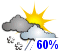 Chance of snow or rain (60%)